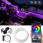 Otolampara 5in1 6M RGB Car, Decorative Lights, with RGB control app in the car, LED, fiber optic, colorful lamp