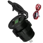 12V DC Car Motorcycle Charger Dual USB Charger Socket Adapter Power Outlet Waterproof Adapter