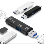 2 Colors All in 1 Usb  Card Reader High Speed SD TF Micro SD Card Reader Type C USB C Micro USB Memory OTG Card Reader