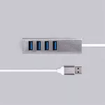 รางปลั๊กไฟ USB3.0 สี่พอร์ต HUB ฮับคอมพิวเตอร์ ส่วนต่อขยาย อะลูมินัมอัลลอย ตัวแยกประเภท c