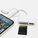เครื่องอ่านการ์ดแบบสามในหนึ่งเดียวสำหรับ Apple Android Type-C USB การ์ด TF SD สากลแบบใช้คู่