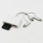 เครื่องอ่านการ์ดแบบสามในหนึ่งเดียวสำหรับ Apple Android Type-C USB การ์ด TF SD สากลแบบใช้คู่