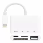 Suitable for Apple OTG multi-function card reader supports SD/TF memory card charging four in one