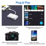 เครื่องอ่านการ์ด type-c อะแดปเตอร์ OTG สี่ในหนึ่งเดียว อะแดปเตอร์ USBC โทรศัพท์มือถือ คอมพิวเตอร์ เครื่องอ่านการ์ด