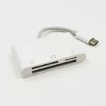 เครื่องอ่านการ์ด Type-C OTG สามในหนึ่งเดียวรองรับ SD TF CF สำหรับ Huawei, Xiaomi, Apple Mac