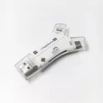 เครื่องอ่านการ์ดโทรศัพท์มือถือ Apple เครื่องอ่านการ์ด TF/SD มัลติฟังก์ชั่นสี่ในหนึ่งเดียว