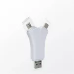 เครื่องอ่านการ์ดโทรศัพท์มือถือ Apple เครื่องอ่านการ์ด TF/SD มัลติฟังก์ชั่นสี่ในหนึ่งเดียว