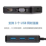 type-c ถึง 4K HD hdmi + เครื่องอ่านการ์ด vga PD ชาร์จแท่นวางฮับตัวแปลงเจ็ดในหนึ่งเดียว