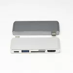 เครื่องอ่านการ์ด MacBook แท่นวาง usb3.1 ฮับ hdmi type-c ตัวแปลงห้าในหนึ่งเดียว