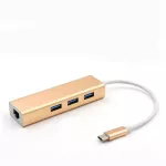 USB3.1 การ์ดเครือข่าย Gigabit Type-c ถึง rj45 การ์ดเครือข่าย ฮับ USB 3 พอร์ต HUB 1000Mb