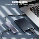 Ultra-Thin 5-Port Usb 3.0 Hub Hi Speed Usb Hub For Multi-Device R Lap Des Pc Adapter