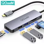 Qge Usb C Hub Doc For Macbo Pro Multi 3.0 Usb Hub Type C Adapter Card Readers Hdmi Splitter Type-C Hub For Laps Tablets