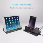 4c2 Usb3.0 Hub With Doc Station 4 Usb3.0 1 Charger 1 Vers Charging Port With Stand For Rf - B