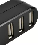 180 De Rotate Usb 2.0 Huni 3 Ports Splitter Hub Adapter B
