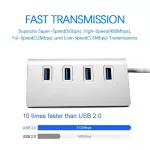 Usb 3.0 Hub Usb Hub 3.0 Multi Usb Splitter 3 Hab Use Power Adapter 4/7 Port 2.0 Usb3 Hub For Pc Macbo R Accessories
