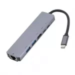6-In-1 Usb Hultifunction Type-C To Hdmi Pd Charging Usb 3.0 Hub Doc Adapter Usb-Hub Expander Adapter