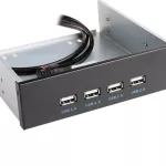 En-Labs 2 Port Usb 3.0 4/7 Port Usb 2.0 Usb 3.0 Hubs 5.25" Front Panel Pc Case Intern Cd-Rom Mounting Usb 10pin/20pin Splitter