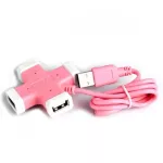 OKER HUB USB 2.0 4 Port H-365 Pink