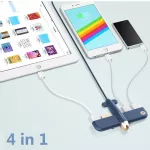 Kiirie 4-Port USB Hub, ส่วนเสริม USB 2.0 สำหรับการชาร์จและการถ่ายโอนข้อมูลที่รวดเร็ว