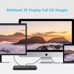 Wavlink Dual 2K USB 3.0 Universal Docking Station รองรับ DVI/HDMI/VGA มี 6 พอร์ต เชื่อมต่อได้ทั้งคอมพิวเตอร์และโน๊ตบุ๊ค พร้อมรับประกัน 3 ปี