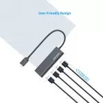Wavlink Superspeed USB 3.0 Aluminum HUB UH3048 อุปกรณ์แบบ USB แก้ปัญหาช่องเสียบไม่เพียงพอของโน๊ตบุ๊ค มี 4 พอร์ต มีไฟ LED แสดงสถานะ พอร์ต