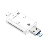 3in1 i Flash Device USB OTG Micro USB SD SDHC TF Card Reader for iPhone 11 Pro X XS MAX XR 6 7 8 plus 12 For ipad Android Phone