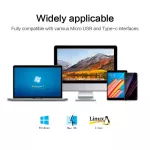 Wocsic 5 In 1 เครื่องอ่านการ์ดความเร็วสูง Micro USB Type C OTG ไปยัง USB 3.0 Adapter TF SD Memory Card Reader สำหรับโทรศัพท์คอมพิวเตอร์แล็ปท็อป PC