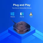 Wocsic USB Hub USB 3.0 Hub 2.0 อะแดปเตอร์แยก USB 4 พอร์ตความเร็วมินิหลาย 3 Hab usb3.0 HUB พอร์ต USB Hub Expander สำหรับพีซี