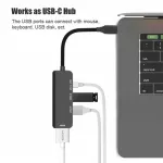 Wocsic 4 in 1 USB C HUB Type C ถึง 4K HDMI Hub USB 3.0 USB2.0 อะแดปเตอร์ชาร์จพอร์ตสำหรับ MacBook Pro Samsung Galaxy S8 Huawei P20 Pro