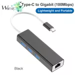 WOCSIC UBS C DOCKING STATION, transferred to RJ45 100M USB3.0 * 3 Hub, suitable for MacBook and other hub