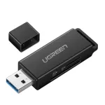 CARD READER EXTERNAL การ์ดรีดเดอร์พกพา UGREEN USB 3.0 TF+SD READY [40752]