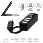 Type-C To 4-Port USB 3.0 Hub USB 3.1 Adapter For MacBook Pro