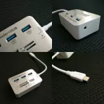 เครื่องอ่านการ์ดมัลติฟังก์ชั่น USB3.0 ฮับ Type-c USB3.0 splitter หนึ่งสำหรับสาม