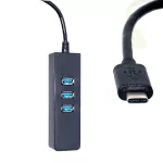 การ์ดเครือข่าย Gigabit แบบมีสาย USB3.0 + ตัวแยกฮับ 3.0 TYPEC3.1 เป็นพอร์ตเครือข่าย RJ45 ตัวแปลงไดรฟ์ฟรี free