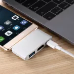 สายเคเบิลอะแดปเตอร์วิดีโอความละเอียดสูง 4K จาก Type-c เป็น HDMI/USB3.0 รองรับ Nintendo ipad