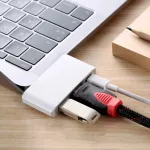 สายเคเบิลอะแดปเตอร์วิดีโอความละเอียดสูง 4K จาก Type-c เป็น HDMI/USB3.0 รองรับ Nintendo ipad