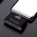 Type-C เป็น SD TF USB COMBO Reader อะแดปเตอร์ต่อตัวอ่านการ์ด USB 3.1