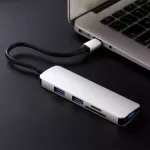 ตัวแปลง Type c เป็น USB3.0 HUB ฮับ Type-c TF/SD card reader docking station hub