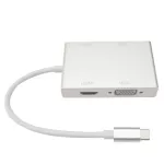 Type-C HDMI + VGA + DVI + USB3.0 four-in-one plots 4in1 high resolution