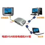 ตัวแปลงวิดีโอ VGA เป็น AV S-Video+VGA เป็น AV PC เป็น TV PC เป็น TV