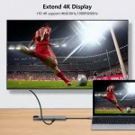 พร้อมส่ง  8-in-1 อะแดปเตอร์ฮับการ์ดรีดเดอร์ USB Type-C Hub 4K HDMI RJ45 USB SD/TF PD ชาร์จเร็ว สำหรับ MacBook Air Pro PC