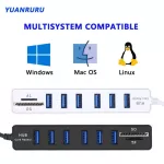 Usb Hub 2.0 Multi Usb 2.0 Hub Usb Splitter Hi Speed 3 6 Ports 2.0 Hab Tf Sd Usb Card Reader Usb Ex For Pc Lap