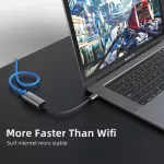 Usb C Ethernet Usb-C To Rj45 Lan Adapter For Macbo Pro Samng S10/s9/note20 Type C Networ Card Usb Ethernet