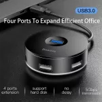 Usb Hub C Hub To Multi Usb 3.0 For Macbo Pro For Adapter Doc Hi Speed Type C Hub Usb 2.0 Splitter Expander