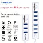 Usb Hub 2.0 Multi Usb 2.0 Hub Usb Splitter Hi Speed 3 6 Ports 2.0 Hab Tf Sd Usb Card Reader Usb Ex For Pc Lap