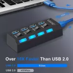 Usb Hub 3.0 Hub Usb Splitter Multi Usb 3.0 2.0 Hub Usb3 4/ 7 Port Multiport Hab Pc Accessories With Power Adapter For R
