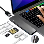 Usb Type C Hub Hdmi-Pat Rj45 1000m Thunderbolt 3 Adapter Usb C Doc With Tf Sd Reader Slot Pd For Macbo Pro/air