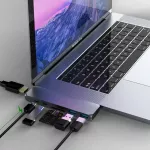 Usb Type C Hub Hdmi-Pat Rj45 1000m Thunderbolt 3 Adapter Usb C Doc With Tf Sd Reader Slot Pd For Macbo Pro/air
