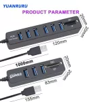 Usb Hub 2.0 Multi Usb 2.0 Hub Usb Splitter Hi Speed 3 6 Ports 2.0 Hab Tf Sd Usb Card Reader Usb Ex For Pc Lap