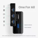 Usb Hub Usb 3.0 2.0 To Rj45 Lan 10/100/1000m Networ Card For Mi Box 3/s Usb Lan Ethernet Adapter For Macbo